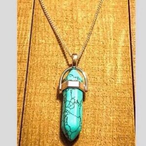 Turquoise Pointed Gemstone Necklace